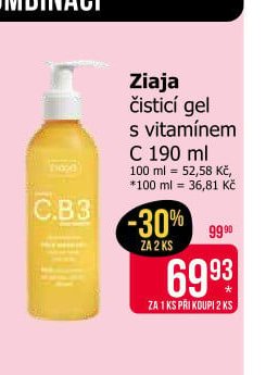 Ziaja čistící gel s vitamínem C 190 ml