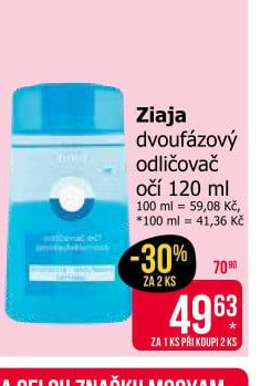 Ziaja dvoufázový odličovač očí 120 ml