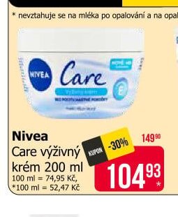 Nivea Care výživný krém 200 ml
