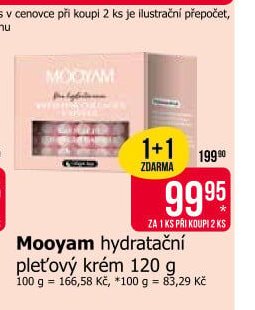 Mooyam hydratační pleťový krém 120 g