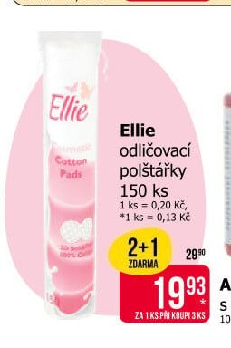 Ellie odličovací polštářky 150 ks
