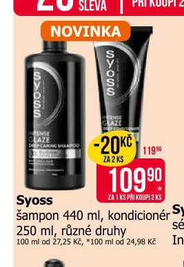 Syoss šampon 440 ml, kondicionér 250 ml