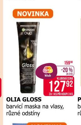 OLIA GLOSS barvicí maska na vlasy