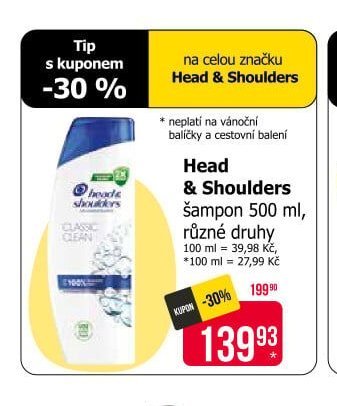 Head & Shoulders šampon 500 ml