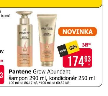 Pantene Grow Abundant šampon 290 ml, kondicionér 250 ml
