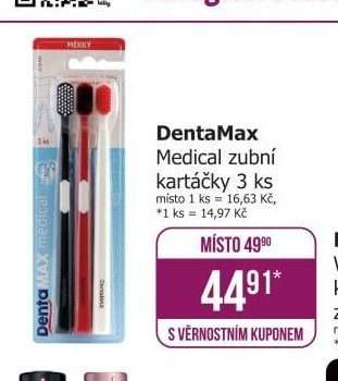 DentaMax Medical zubní kartáčky 3 ks