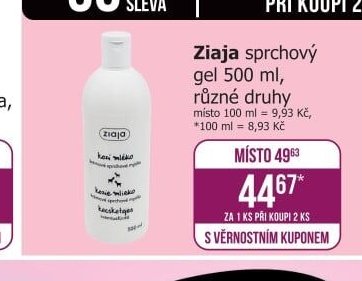Ziaja sprchový gel 500 ml