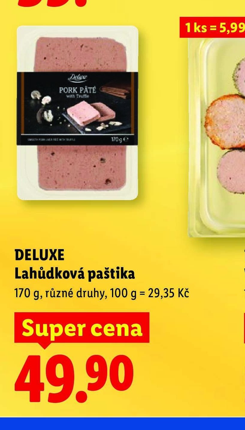 DELUXE Lahůdková paštika - Lidl akcniletaky.com
