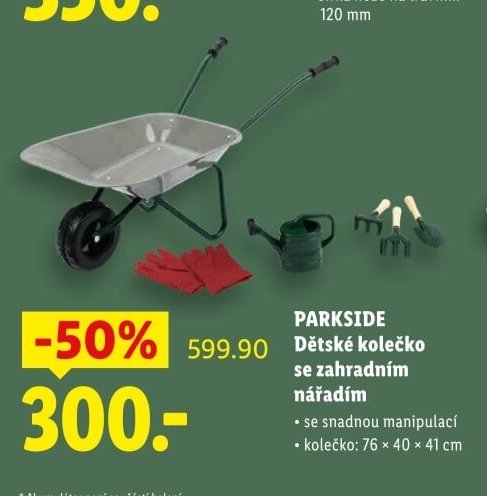 PARKSIDE Dětské kolečko se zahradním nářadím