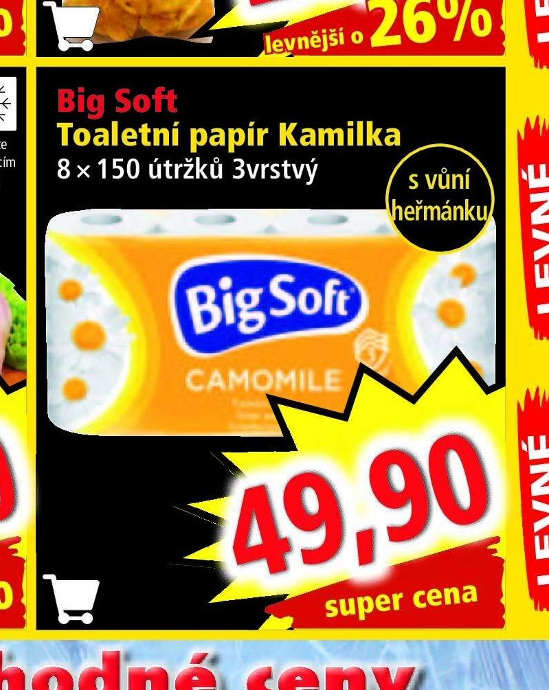 Big Soft Toaletní papír Kamilka