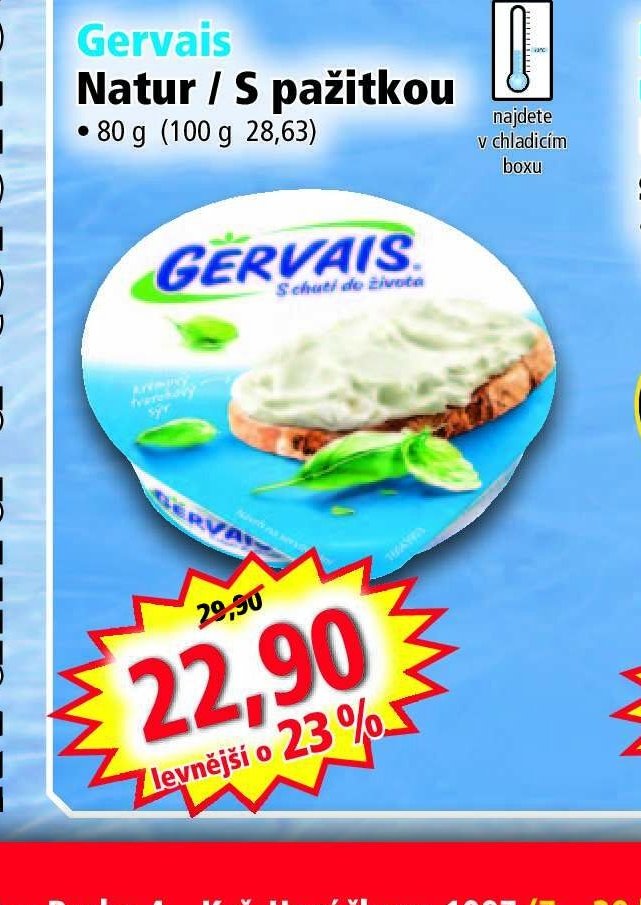 Gervais Natur / S pažitkou
