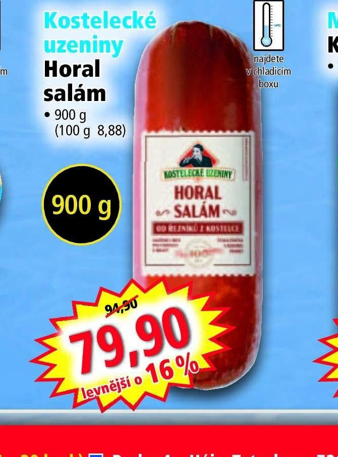 Kostelecké uzeniny Horal salám