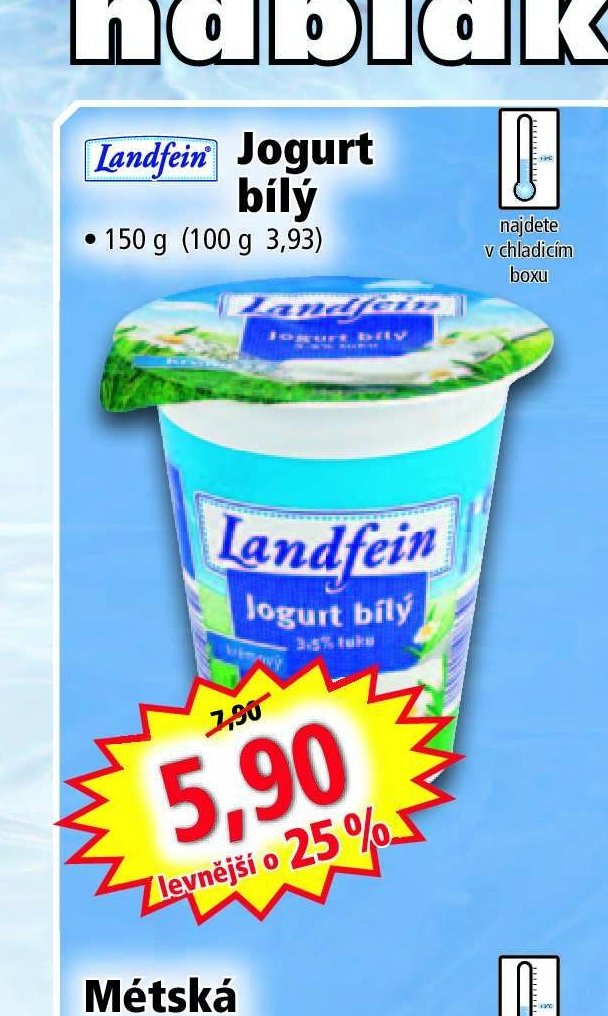 Jogurt bílý Landfein
