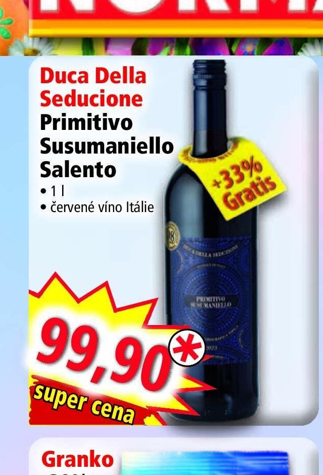 Duca Della Seduzione Susumaniello Salento