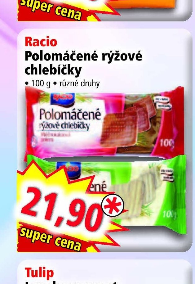 Racio Polomáčené rýžové chlebíčky