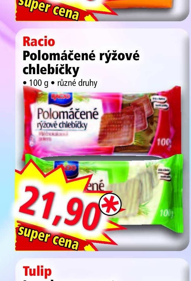 Racio Polomáčené rýžové chlebíčky