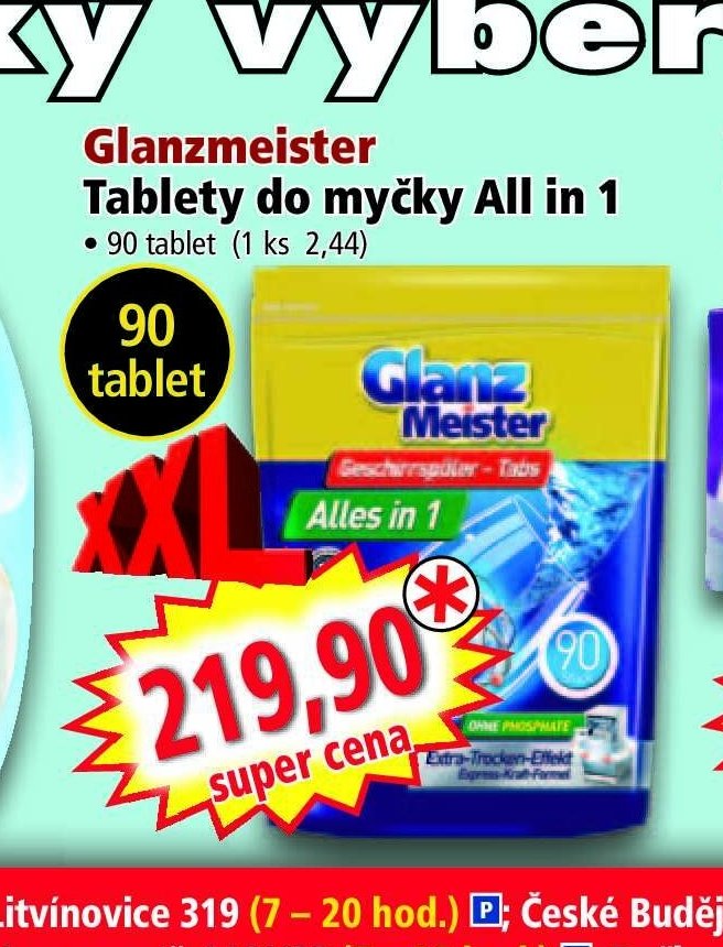 Glanzmeister Tablety do myčky All in 1