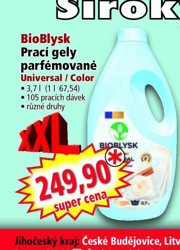BioBlysk Prací gely