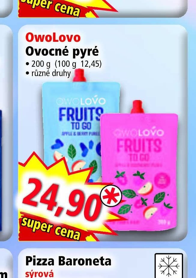 OwoLovo Ovocné pyré