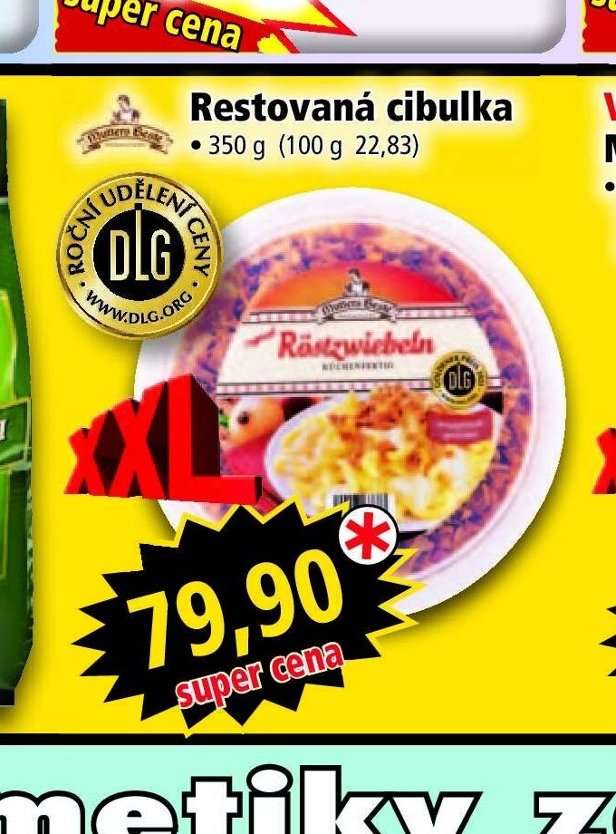 Restovaná cibulka