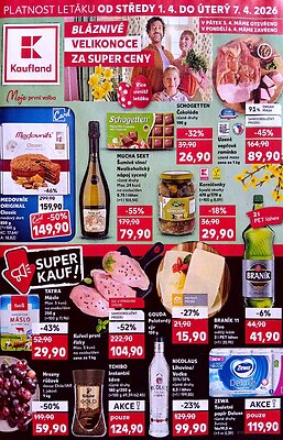 akční leták Kaufland 1.4.2026-7.4.2026