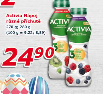 Jogurtový nápoj Activia Danone
