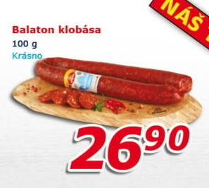 Klobása Balaton Krásno