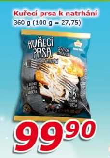 Kuřecí prsa k natrhání sous vide Vodňanské kuře