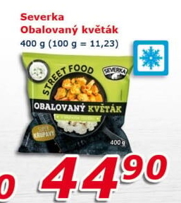 Květák obalovaný mražený Severka