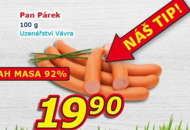 Pan párek Uzenářství Vávra