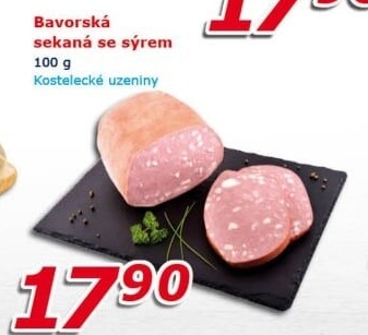 Sekaná bavorská se sýrem Kostelecké uzeniny