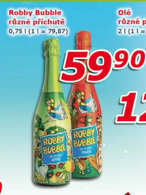 Sekt nealkoholický dětský Robby Bubble