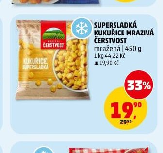 SUPERSLADKÁ KUKUŘICE ČERSTVOST