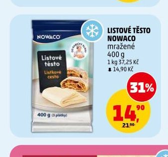 LISTOVÉ TĚSTO NOWACO