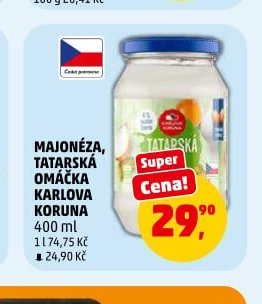 Majonéza, tatarská omáčka Karlova Koruna
