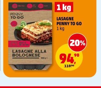 Lasagne Penny To Go