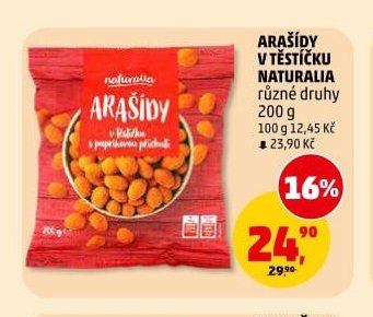 ARAŠÍDY V TĚSTÍČKU NATURALIA