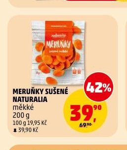 MERUŇKY SUŠENÉ NATURALIA