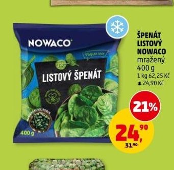 Špenát listový Nowaco