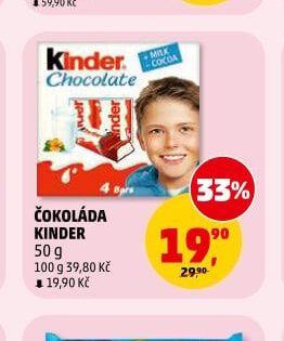 Čokoláda Kinder