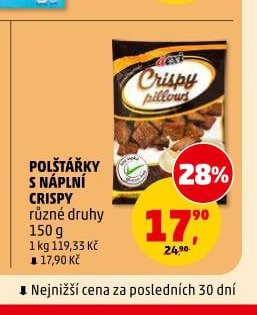 Polštářky s náplní Crispy