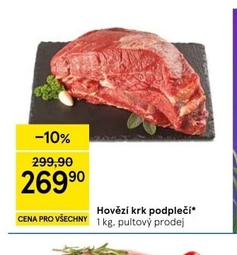 Hovězí krk podplečí