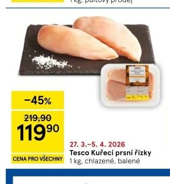 Tesco Kuřecí prsní řízky