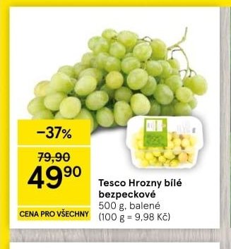 Tesco Hrozny bílé bezpeckové