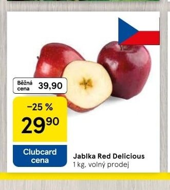 Jablka Red Delicious