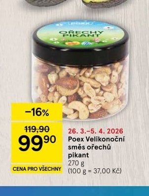 Poex Velikonoční směs ořechů pikant