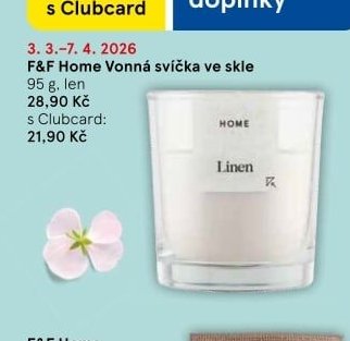 F&F Home Vonná svíčka ve skle