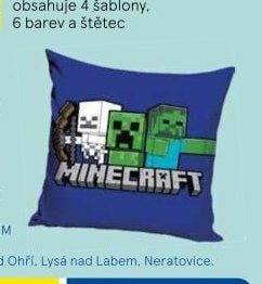 Dětský dekorační polštář Minecraft