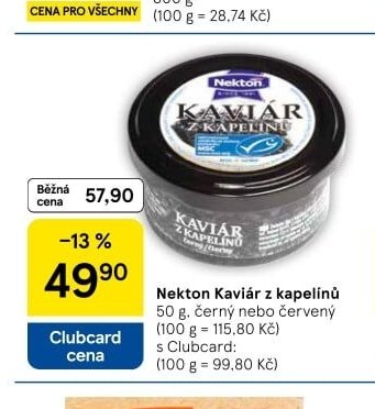 Nekton Kaviár z kapelínů