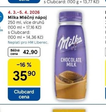 Milka Mléčný nápoj